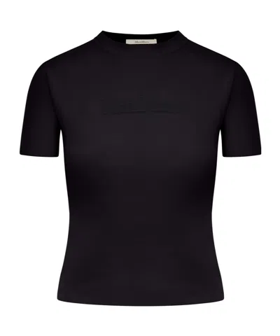 Max Mara Short-sleeved T-shirt In Black