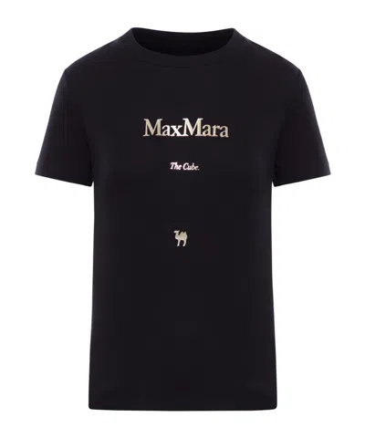 Max Mara Short-sleeved T-shirt In Black