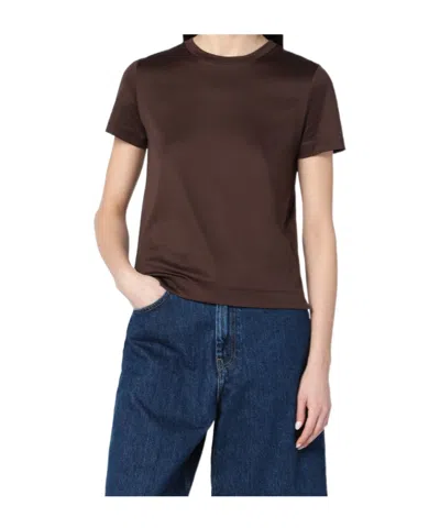 Max Mara Short-sleeved T-shirt In Brown