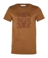 Max Mara Taverna Cotton T-shirt In Brown