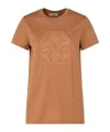 Max Mara Brown Cotton T-shirt In Brown