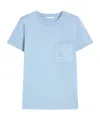 Max Mara Cotton T-shirt Logo Chest Pocket In Brown