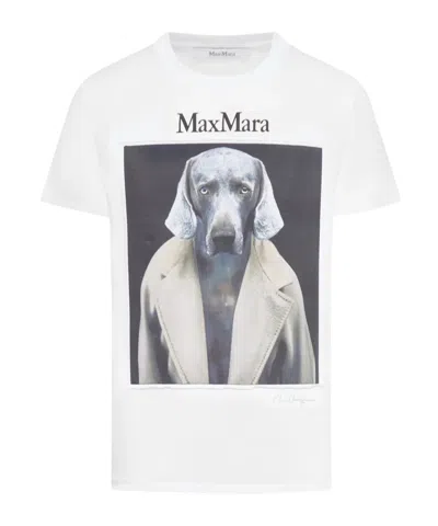 MAX MARA MAX MARA GRAPHIC PRINTED CREWNECK T-SHIRT