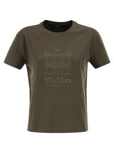 Max Mara Short-sleeved T-shirt In Green