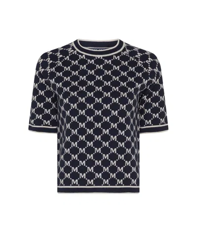 Max Mara Short-sleeved T-shirt In Night Blue