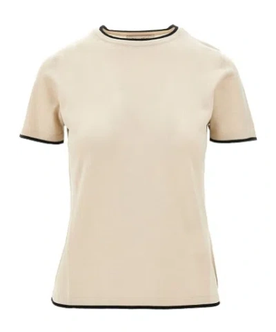 Max Mara Short-sleeved T-shirt In Nude