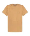 Max Mara Clay-coloured Cotton T-shirt With Logo In Nude
