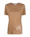 Max Mara Short-sleeved T-shirt In Nude