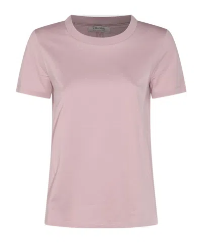 Max Mara Short-sleeved T-shirt In Pink