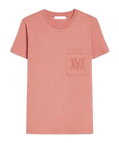 Max Mara Short-sleeved T-shirt In Pink