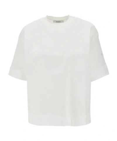 Max Mara Short-sleeved T-shirt In White