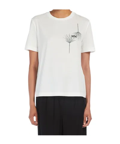 Max Mara Short-sleeved T-shirt In White