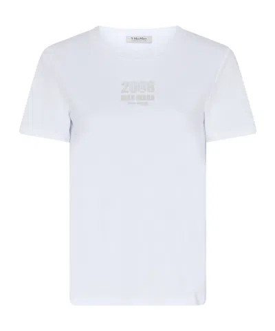 Max Mara Short-sleeved T-shirt In White