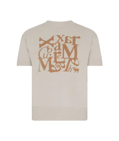 Max Mara Short-sleeved T-shirt In Cream