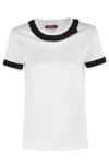 Max Mara Short-sleeved T-shirt In White