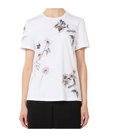 Max Mara Short-sleeved T-shirt In White
