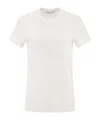 Max Mara Logo Embroidered Crewneck T-shirt In White