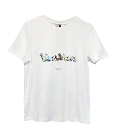 Max Mara Short-sleeved T-shirt In White