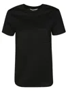Max Mara Short-sleeved T-shirt With Embroidered Logo In Black