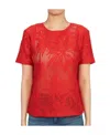 Max Mara Short-sleeved T-shirt With Round Neck In Red