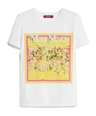 Max Mara Short-sleeved T-shirt With Round Neck In White