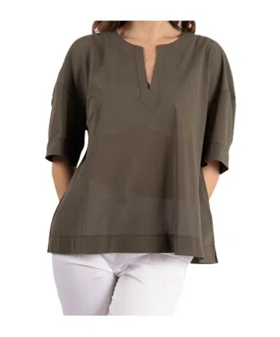 Max Mara Short-sleeved Tops In Green