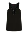 Max Mara Short Sleeveless Dress In Black