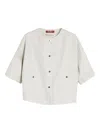 Max Mara Short-sleeves Jacket In Metallic