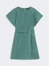 Max Mara Short Taffeta Dress In Green