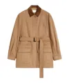 Max Mara Long-sleeved Casual Jacket In Nude
