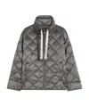 Max Mara The Cube Quilted Padded Shell Down Jacket In Gray