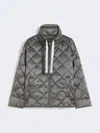 Max Mara The Cube Quilted Padded Shell Down Jacket In Gray