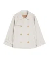 Max Mara Short Water-repellent Cotton Twill Trench Coat