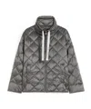 Max Mara The Cube Quilted Padded Shell Down Jacket In Gray