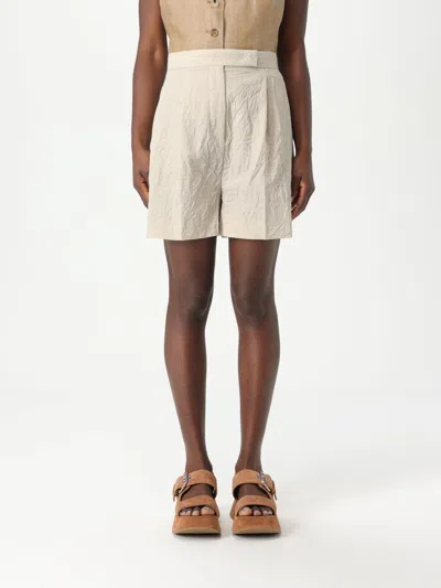 Max Mara Short Woman Beige In White