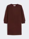 Max Mara Canada Knitted Mini Dress In Burgundy
