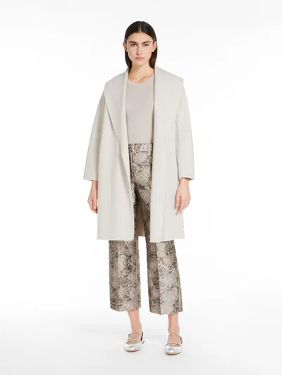 Max Mara Short Wool Coat In Gray