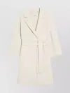Max Mara Short Wool Coat With Kimono And Raglan Sleeves