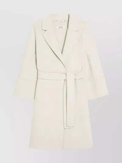 Max Mara Short Wool Coat With Kimono And Raglan Sleeves
