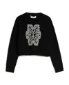 Max Mara Graphic-print Virgin Wool Jumper In Black