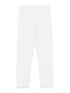 Max Mara Cropped White Pants With Tailored Silhouette