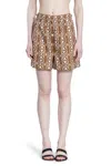 Max Mara 'taiga' Geometric Pattern Shorts