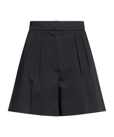 Max Mara Woman Shorts & Bermuda Shorts Black Size 4 Cotton, Elastane