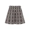 Max Mara Taiga Printed Poplin Short Clothing In Brown