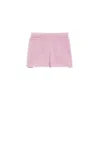 Max Mara Woman Denim Shorts Light Purple Size 8 Cotton In Glycine