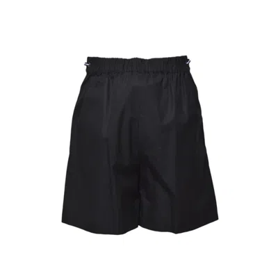 Max Mara Shorts Haway In Popeline Nero In Black