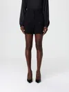 Max Mara Shorts With Pinstripe-effect Micro Sequins In Black