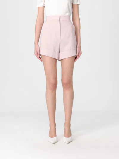 Max Mara Tailored Wool Shorts In Pink