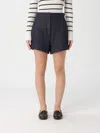 Max Mara Mxmcalca Tailored Shorts Belt Loops Pockets In Blue