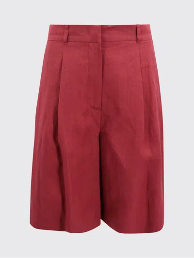 Max Mara Shorts Woman  Studio In Red